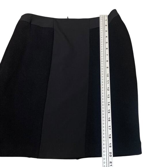BOSS By Hugo Boss Valbone Black Mixed Material Classic Pencil Skirt SZ 6 - Picture 12 of 12